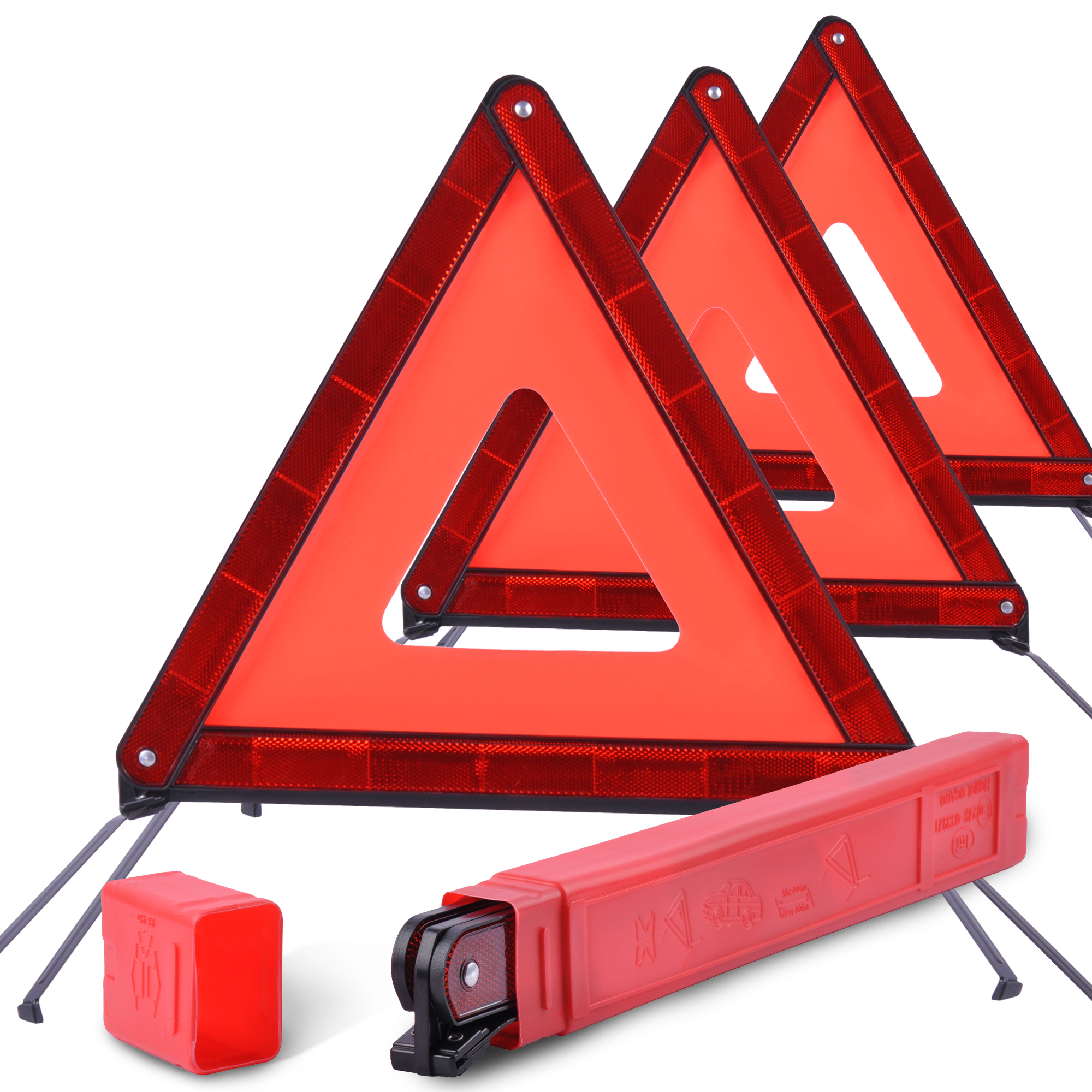 DSV Standard Warning triangles (EU), 3PK, Model# 98004